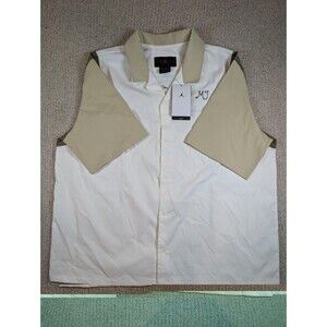 Jordan Flight Club Button Shirt Womens XL Loose Fit Cream Tan NWT